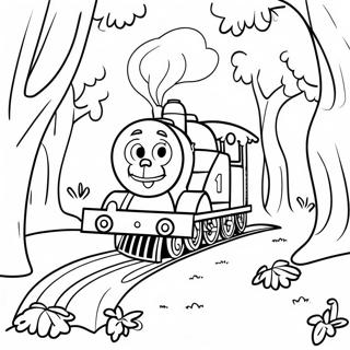 Choo Choo Charles In A Spooky Forest Coloring Page 14760-12201