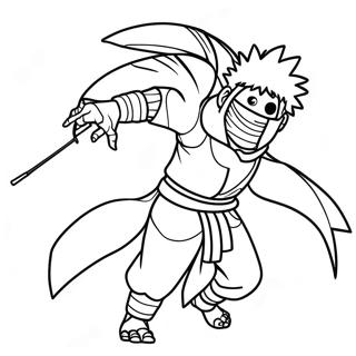 Obito In Battle Pose Coloring Page 14770-12212