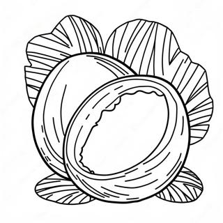 Coconut Coloring Page 14779-12214