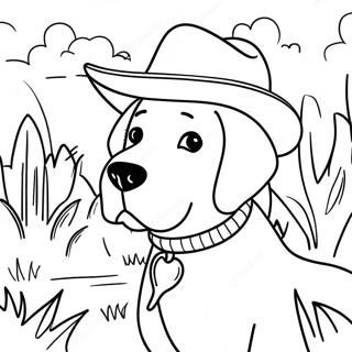 Adventurous Sheriff Labrador In The Wild Coloring Page 14800-12233