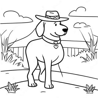 Adventurous Sheriff Labrador In The Wild Coloring Page 14800-12236