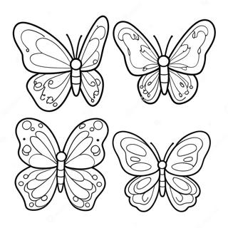 Butterfly Life Cycle Coloring Page 14819-12246