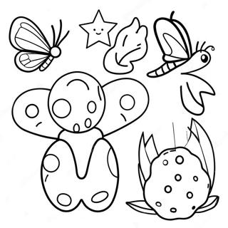 Butterfly Life Cycle Coloring Page 14819-12248