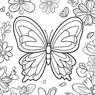 Vibrant Butterfly Transformation Coloring Page 14820-12251