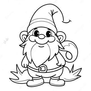 Halloween Gnome Coloring Pages