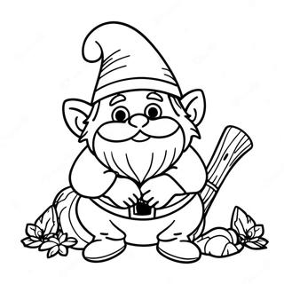 Halloween Gnome Coloring Page 14829-12254