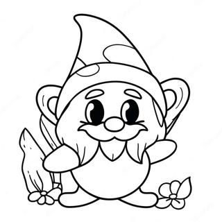 Halloween Gnome Coloring Page 14829-12255