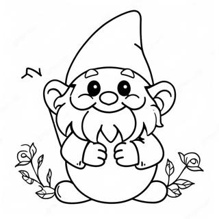 Halloween Gnome Coloring Page 14829-12256