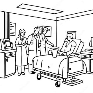 Hospital Scene Coloring Page 14849-12271