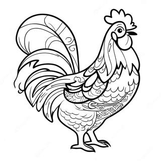 Rooster Coloring Page 14869-12286