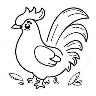 Rooster Coloring Page 14869-12287