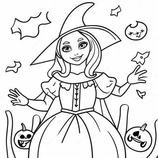 Gothic Witchcraft Coloring Page 14909-12334