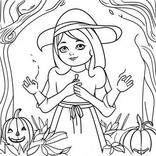 Gothic Witchcraft Coloring Page 14909-12335