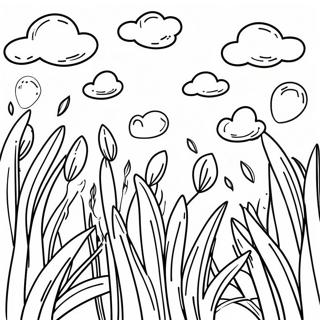 Lush Green Grass Coloring Page 14920-12346