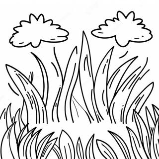 Lush Green Grass Coloring Page 14920-12348