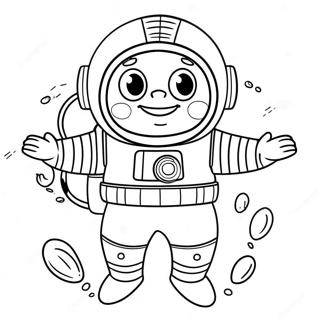 Sandy Cheeks In Her Diving Suit Coloring Page 14930-12355