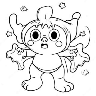 Nightmare Huggy Wuggy Coloring Pages