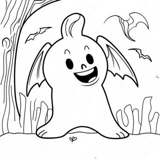 Spooky Nightmare Huggy Wuggy Coloring Page 14950-12370