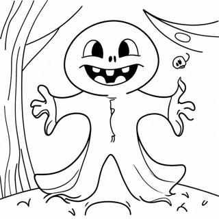 Spooky Nightmare Huggy Wuggy Coloring Page 14950-12371