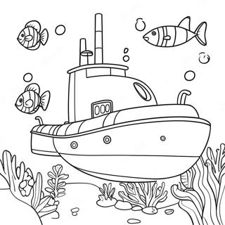 Submarine Coloring Page 14979-12391