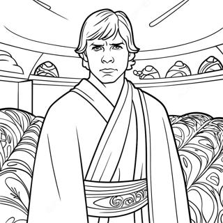 Luke Skywalker In Jedi Robes Coloring Page 15000-12411