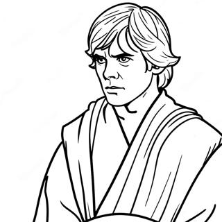 Luke Skywalker In Jedi Robes Coloring Page 15000-12412