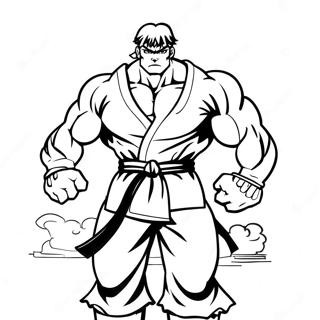 Street Fighter Coloring Pages