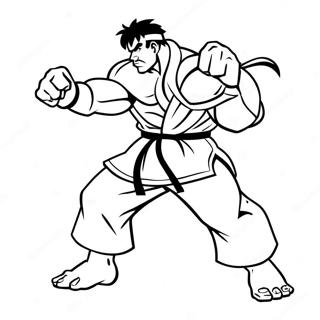 Street Fighter Coloring Page 15019-12422