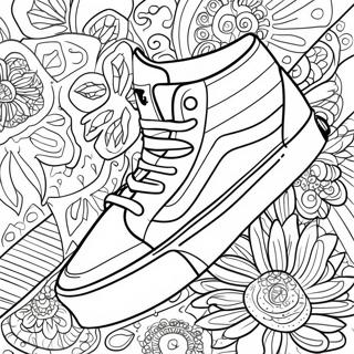 Vans Shoes Coloring Pages