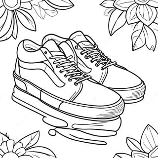 Vans Shoes Coloring Page 15029-12431