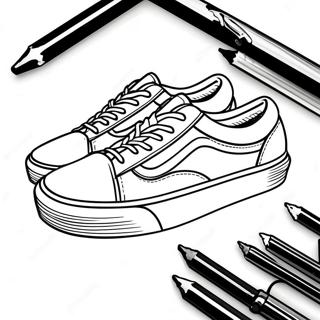 Vans Shoes Coloring Page 15029-12432