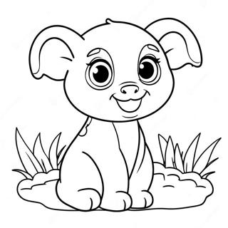 Cute Animal Tots Coloring Page 15040-12441