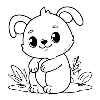 Cute Animal Tots Coloring Page 15040-12442