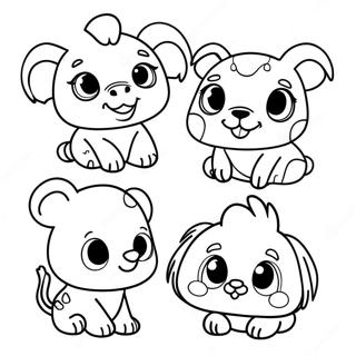 Cute Animal Tots Coloring Page 15040-12443