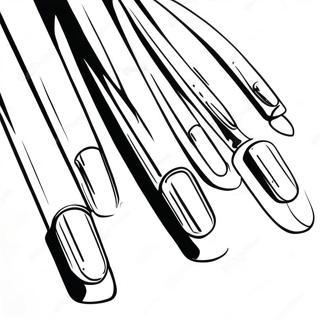 Nails Coloring Pages