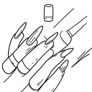 Nails Coloring Page 15049-12447