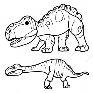 Dinosaur Fossil Coloring Page 15060-12457