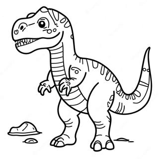 Dinosaur Fossil Coloring Page 15060-12459