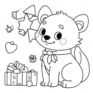 Christmas Animals Coloring Page 15069-12464