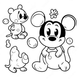 Disney Get Well Soon Characters Coloring Page 15079-12470