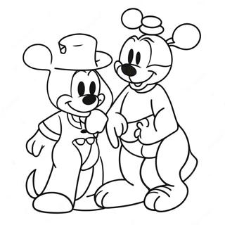 Disney Get Well Soon Characters Coloring Page 15079-12638