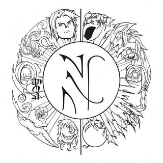 Death Note Logo Coloring Page 15099-12486