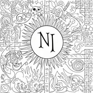 Death Note Logo Coloring Page 15099-12488