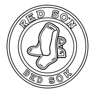 Red Sox Logo Coloring Page 15119-12502