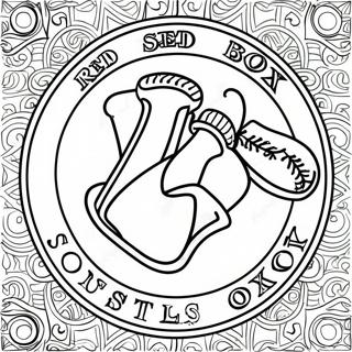 Red Sox Logo Coloring Page 15119-12504