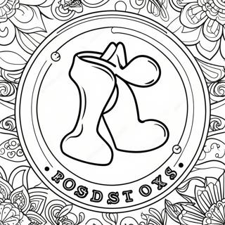 Red Sox Logo Coloring Page 15119-12669