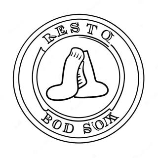 Red Sox Logo Coloring Page 15119-12670