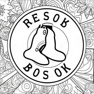 Red Sox Logo Coloring Page 15119-12672