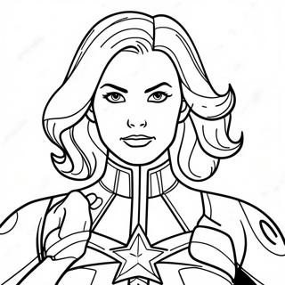 Captain Marvel Coloring Page 15129-12510