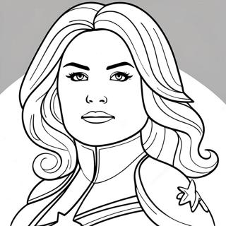 Captain Marvel Coloring Page 15129-12511